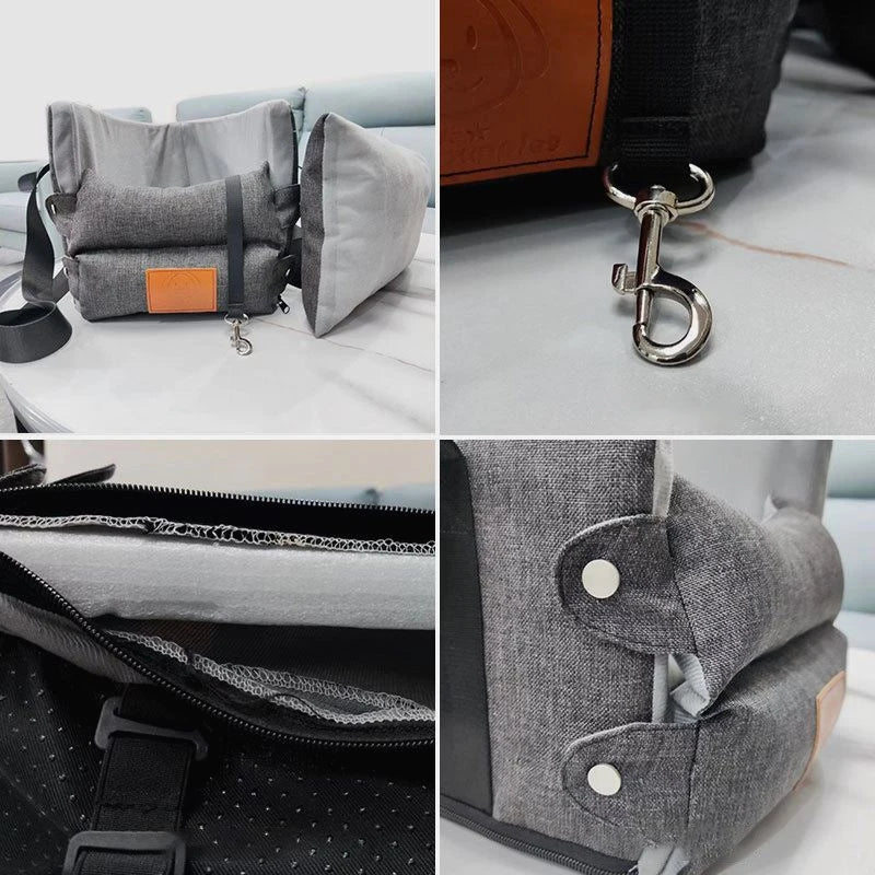 Portable Dog Cat Car Seat Travel Companionship Safety Pet Car Bed Safety Travel Cat DogBed Transport for Bag