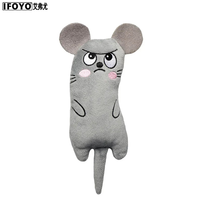 Pet Kitten Chewing ToyFunny cute Plush Toy Teeth Grinding Catnip cat Toys Interactive Claws Thumb Bite Cat mint For Cats hot