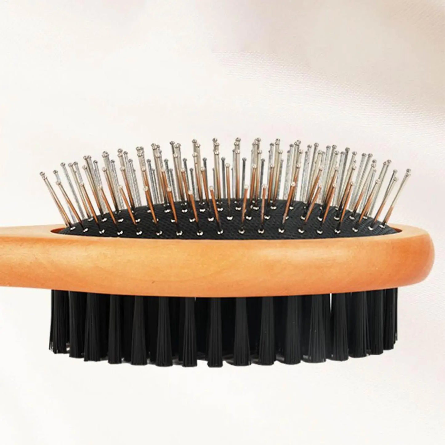Pet Grooming Brush Double-sided Brush Comb Stainless Steel Needle Bristles Hair Brush Grooming Hair Remover Brush Pet Supplies