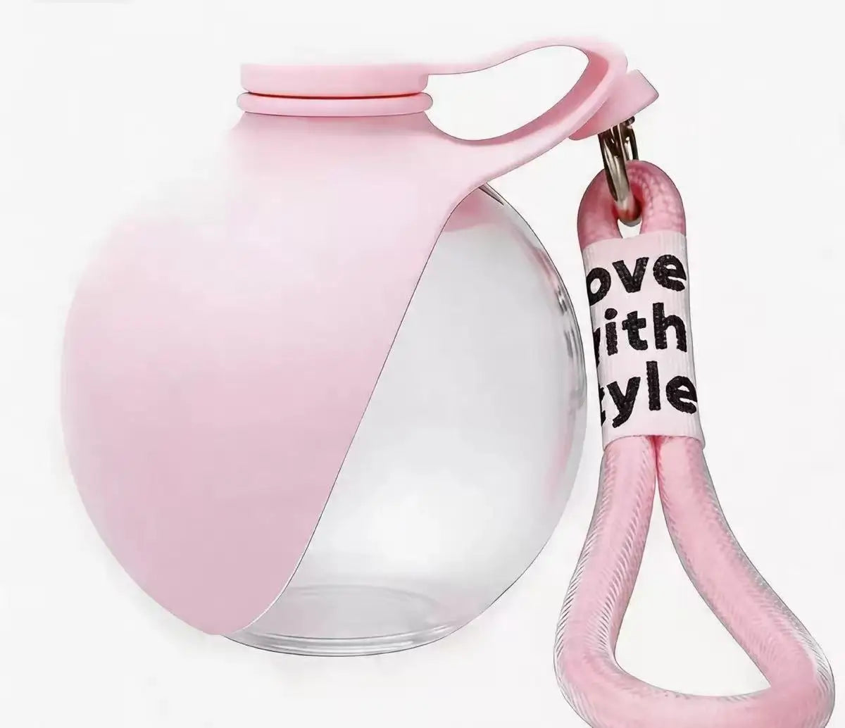 1PCS 545ml Portable & Hangable & Lightweight Pet Water Bottle for On-the-Go Outdoor Use Food-grade Silicone Bottle Dog Supplies