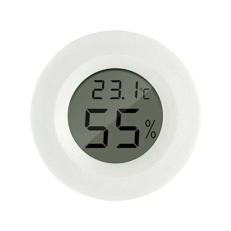 1pcs Round Electronic Temperature Embedded LCD Digital Thermometer Fridge Freezer Tester Temperature  Reptile Hygrometer