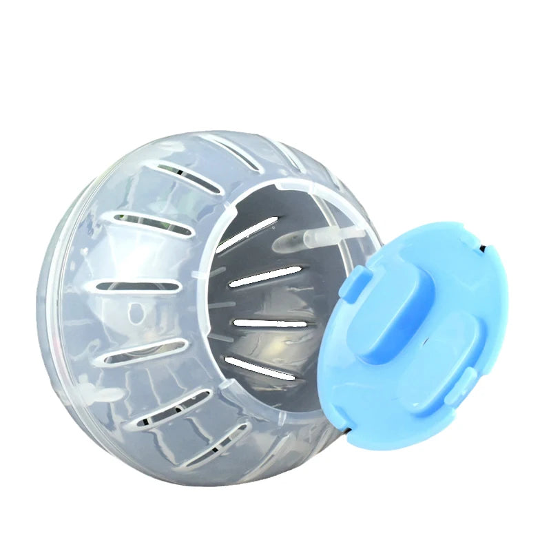 Funny Hamster Toys Spherical Translucent Treadmill for Rats Hamsters Pet Running Toy Durable Plastic Ball Diameter 10-14.5 CM