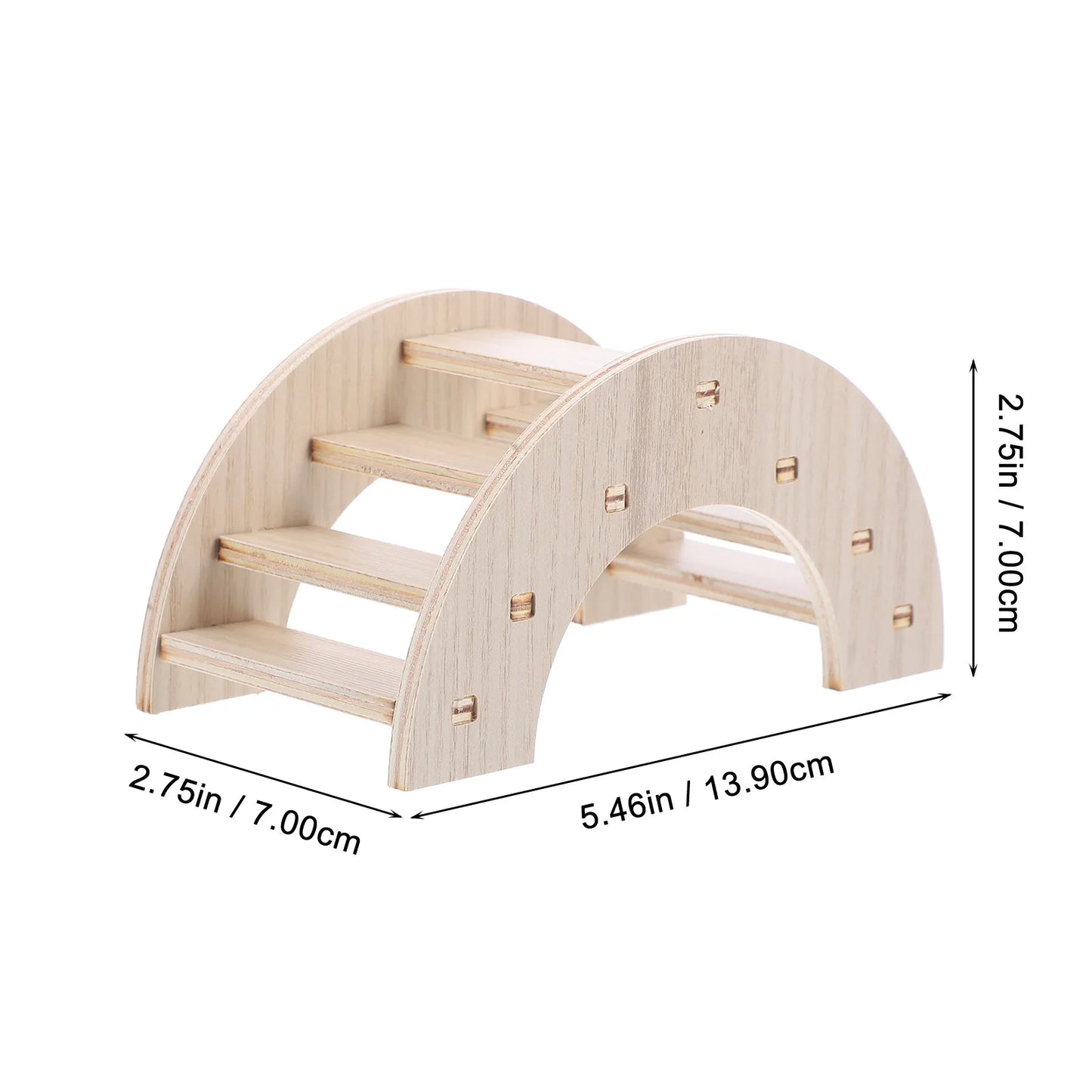 Wooden Hamster Bridge Small Animals Climb Playground Ladder for Hamsters Gerbils Chinchillas Rats Pet Climbing Bridge