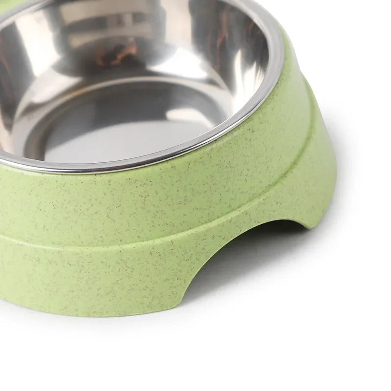 Stainless Steel Feeding Supplies for Cats and Puppies Dual Pet Bowl Dog Food Water Dispenser Pet Water Dispenser Dog Accessories