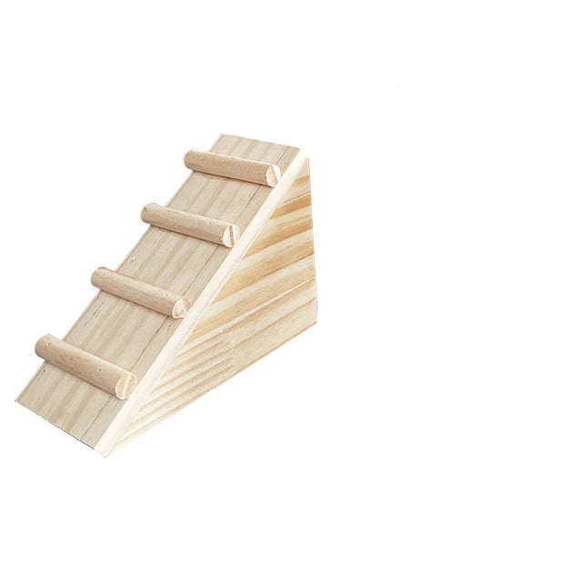 Hamster Two Bedroom Indoor House Maze Multi Grid Solid Wood Fun Toy Decoration Supplies Golden Wire Bear Landscape Shelter