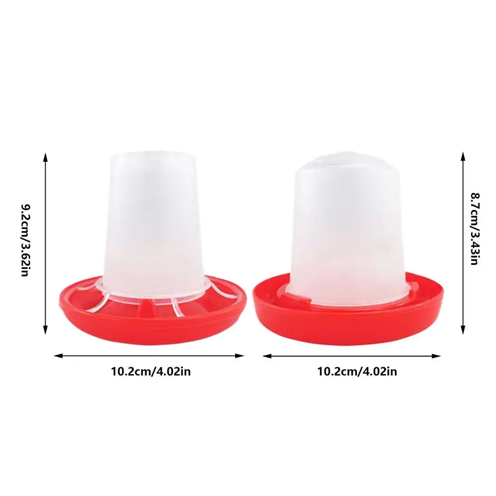 Automatic Chicken Waterer Chicken Feed funnel Poultry Feeding Equipment Bird Food Canisters For Farm Pet Outdoor Barn Family