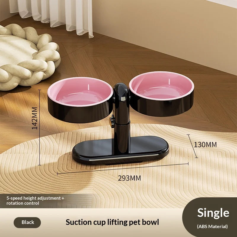 Pet supplies: Cat bowls/water bowls, dog bowls, tip-over resistant pet bowls, height adjustable.