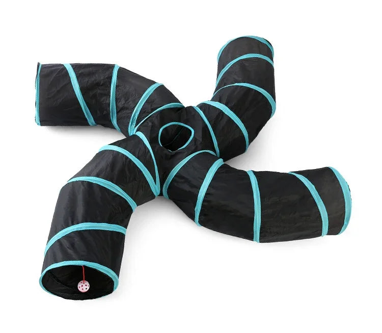 S Shape Pet Cat Tunnel Tube Funny Toys for Cats Foldable Cat Toys Interactive Rabbit Play Games Kitty Tunnel Chat Pet Product