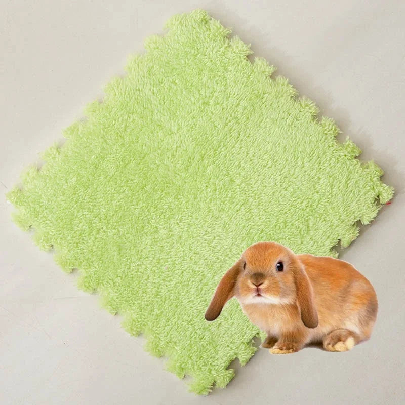 4/10Pcs Rabbit Guinea Pig Cage Liner Small Pet Items Waterproof Anti Slip Bedding Mat Highly Absorbent Pee Pad For Pet SleepMat