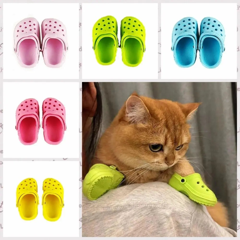 PawStride Pet Shoes For Cats And Dogs All Season Non Slip Breathable Comfort With Hole Design PVC Outsole