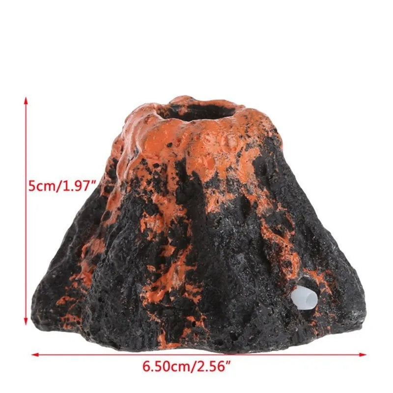 Aquarium Accessories Resin Crafts Simulation Artificial Volcano Rockery Fish Tank Decor Pet Supplies Ornament   Home Decoration