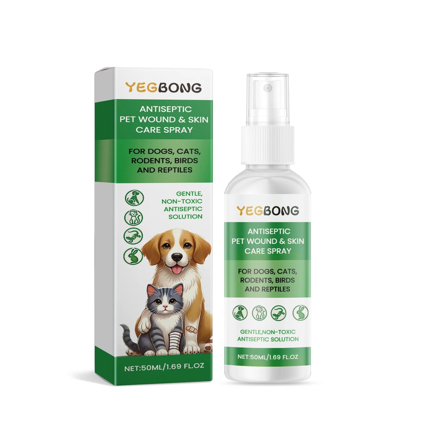 Pet Skin Care Spray Relieving Itching Reduce Redness Repairing Dryness Skin Long Lasting Moisturizing Pet Wound Skin Care Spray