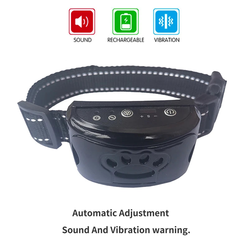 Pet Dog Anti Barking Device USB Electric Ultrasonic Dogs Training Collar Dog Stop Barking Vibration Anti Bark Collar Dropship