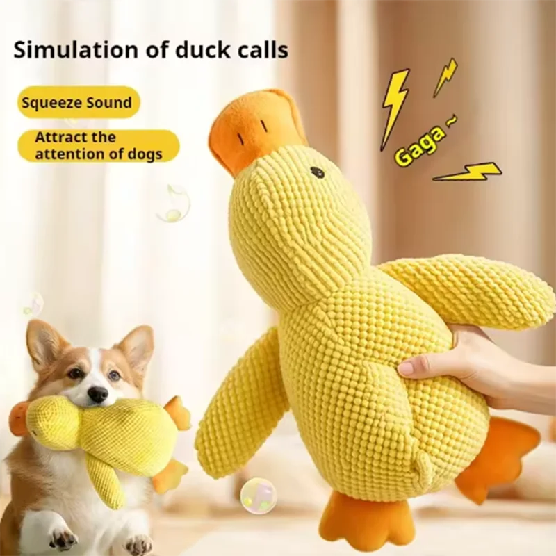 Plush Stomping Duck Dog Toy