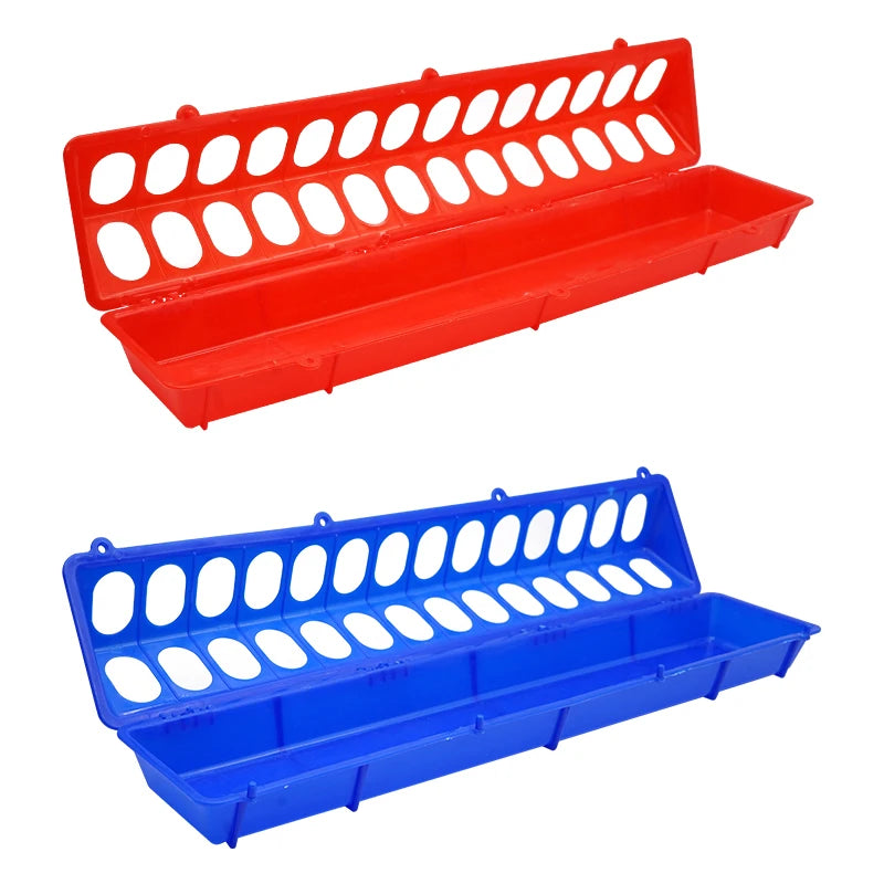 50 Cm Flip-Top Poultry Ground Feeder Chicken Poultry Feeder Trough Chicken Farming Tool Pheasant Feeding Bucket Quality Chick