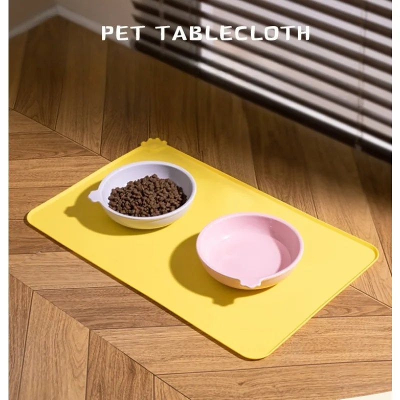 PawGuard Silicone Pet Feeding Mat Waterproof Non Slip Mess Free For Dogs And Cats Durable Easy Clean