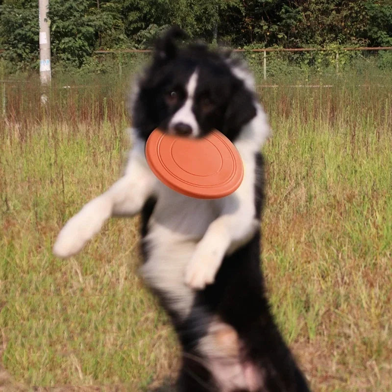 Interactive Silicone Flying Saucer Toy for Dogs And Cats Chew Resistant Flying Disc Pet Game Perfect for Puppy Training Fun