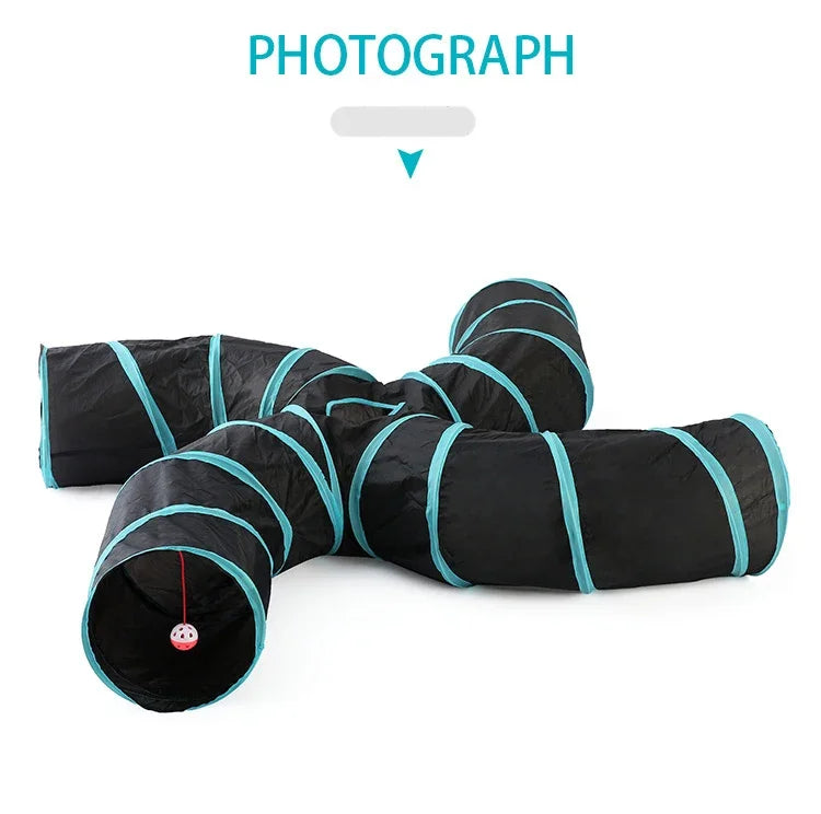 S Shape Pet Cat Tunnel Tube Funny Toys for Cats Foldable Cat Toys Interactive Rabbit Play Games Kitty Tunnel Chat Pet Product