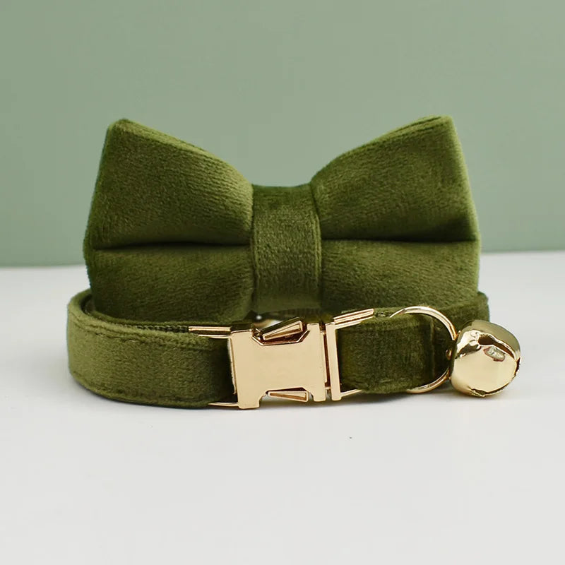 Title (SEO, ≤60 chars): Velvet Cat Collar With Bowknot And Breakaway Adjustable