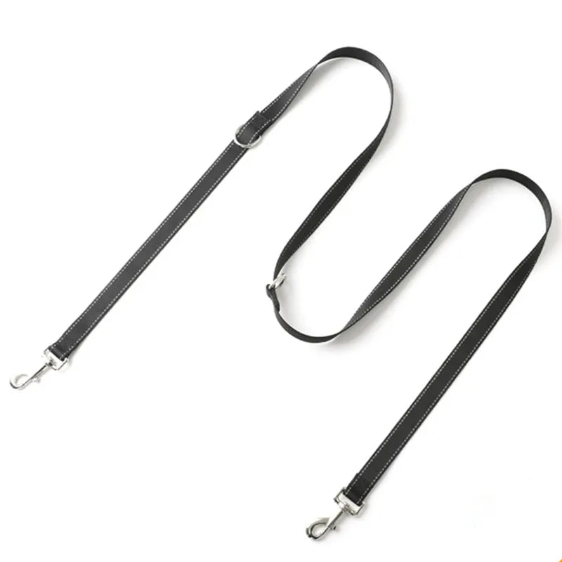 PawGuard Reflective Double Dog Leash Kit - Quick Release Dual Lead For Safe Two Dog Walks At Night