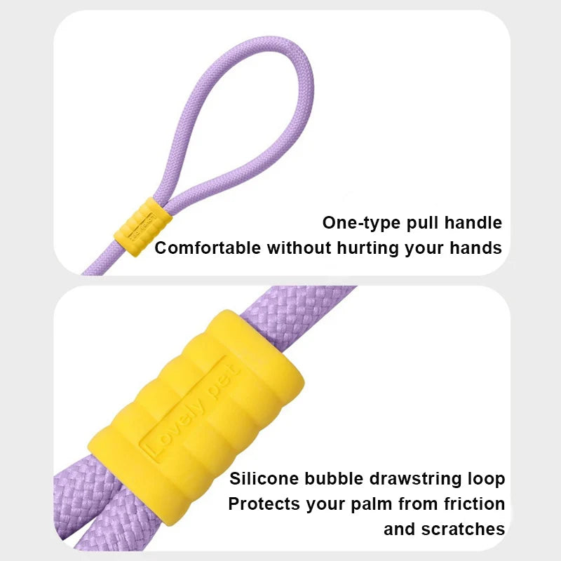 150cm Strong Dog Leash Soft Handle Reinforced Pet Leashes For Small Medium Large Dogs Outdoor Puppy Walking Leading Leash