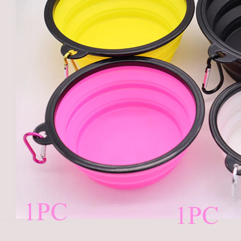 Outdoor Dog Bowl Collapsible Portable Puppy Drinking Container Wear-resistant and Drop-resistant Cat Bowl Travel Pet Accessories