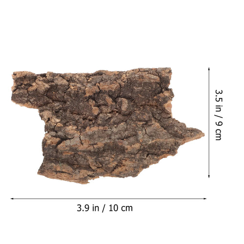10Pcs Tree Bark Decor Reptile Habitat Terrarium Accessories Pet Products Lizard Climbing Bark Turtle Basking Platform