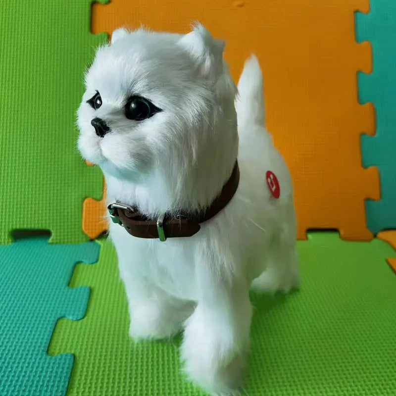 Electronic Cat Robot Dog Toy Electronic Plush Animal Pet Toy Singing Songs Walk Mew Leash Kitten Toys For Children Birthday Gift