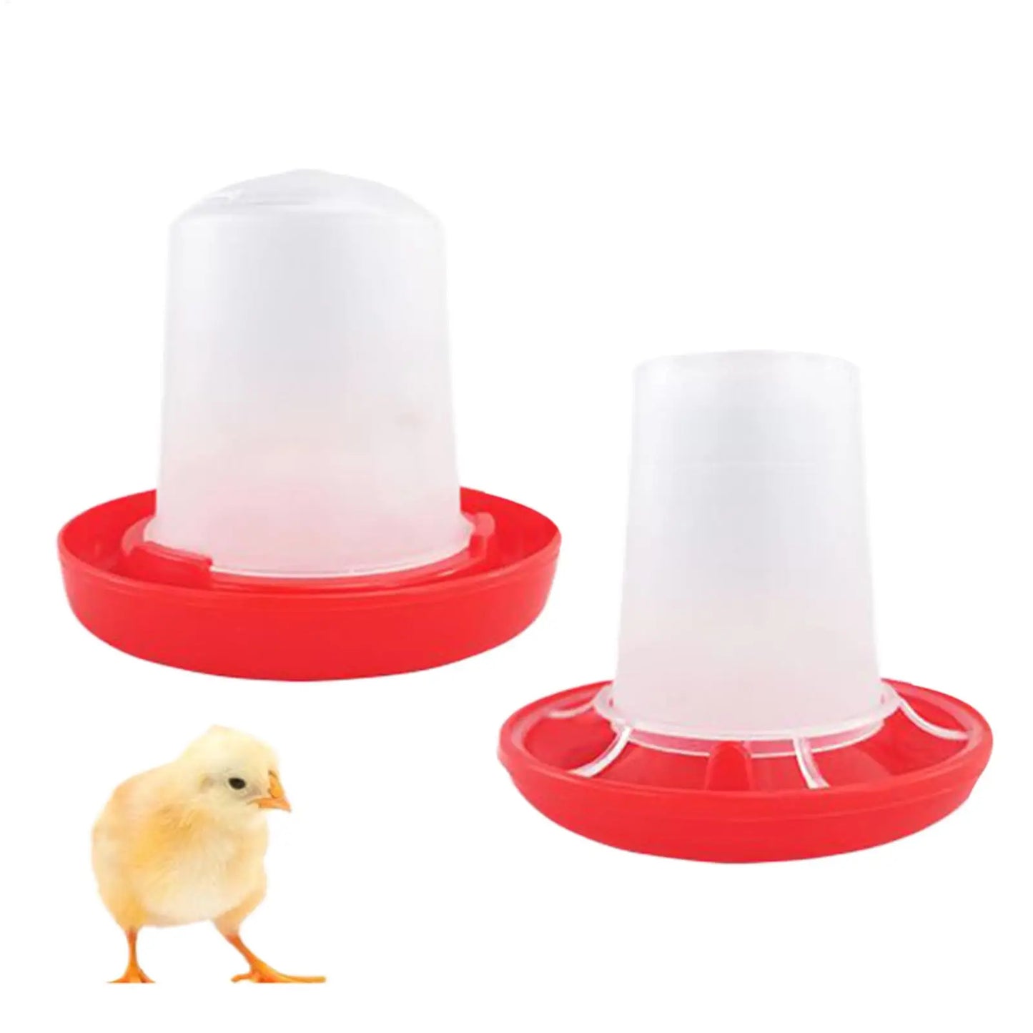 Automatic Chicken Waterer Chicken Feed funnel Poultry Feeding Equipment Bird Food Canisters For Farm Pet Outdoor Barn Family