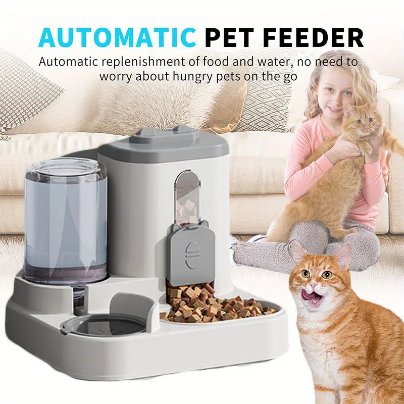 Cat Bowl Automatic Feeder & Water Fountain
