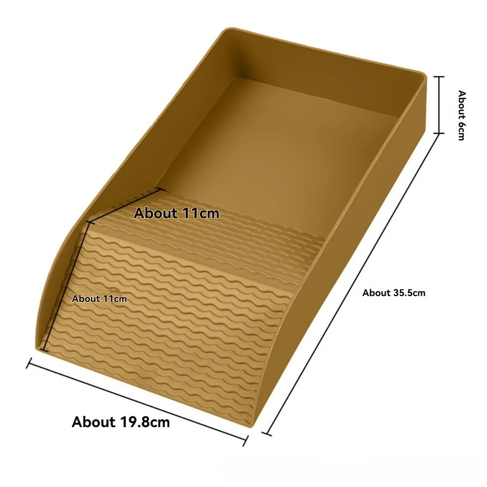 Reptile Bathing Pool Reptile Feeding Dish Water Bowl with Ramp Aquarium Ornament for Snake, Turtle, Bearded Dragon, Lizard Bath