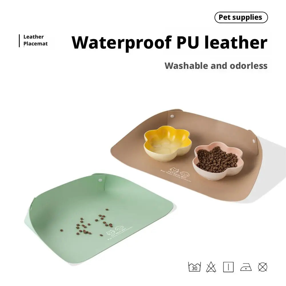 Pet Silicone Food Mat Placemat Waterproof Prevent Spills Dog Feeding Mats Easy to Clean Non-Slip Pet Feeding Water Supplies