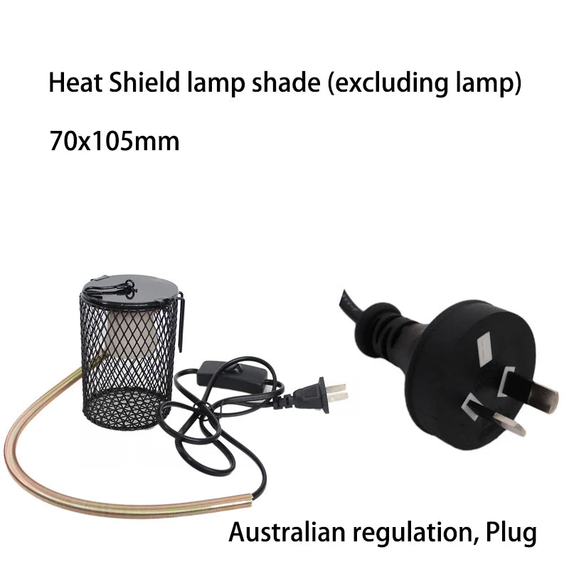 Reptile heat preservation lamp ceramic heating lamp  reptile  small pet ceramic heating lamp cover set against scald