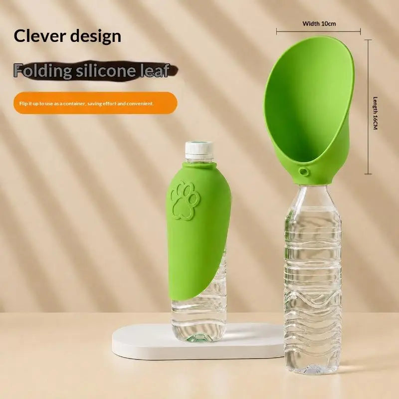 Silicone Leakproof Pets Travel Water Dispenser Portable Pet Feeder Outdoor Drinking Bowl Durable Puppy Cat Walking Supplies{S}