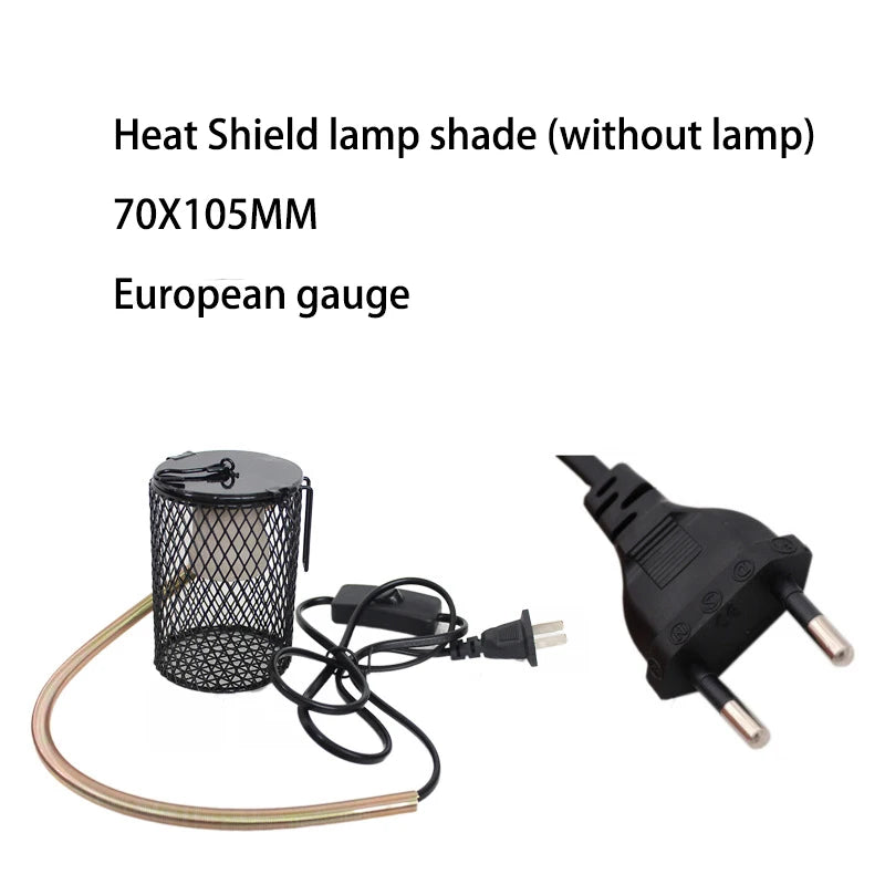 Reptile heat preservation lamp ceramic heating lamp  reptile  small pet ceramic heating lamp cover set against scald