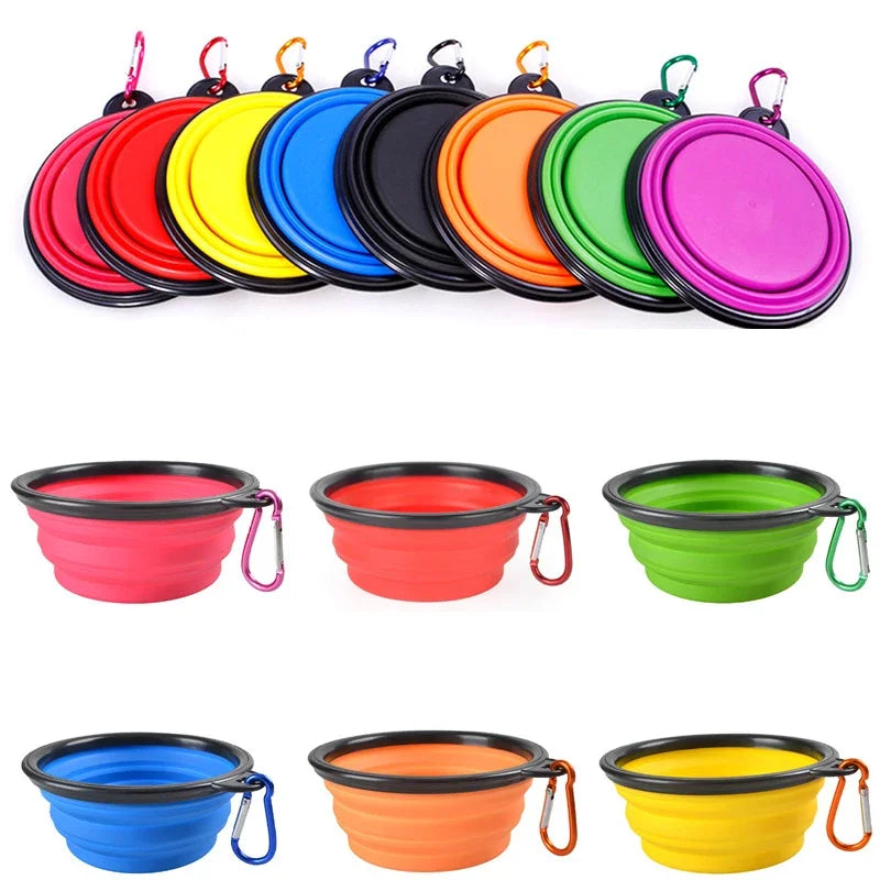 Outdoor Dog Bowl Collapsible Portable Puppy Drinking Container Wear-resistant and Drop-resistant Cat Bowl Travel Pet Accessories