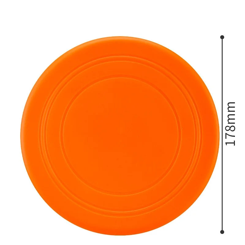 Interactive Silicone Flying Saucer Toy for Dogs And Cats Chew Resistant Flying Disc Pet Game Perfect for Puppy Training Fun