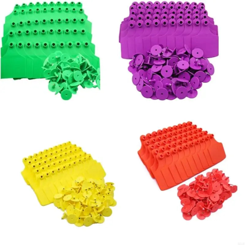 100 Count Livestock Identification Markers Large Size Blank Labels For Farm Animals Including Bovines Sheep And Swine B03E