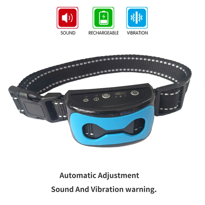 Pet Dog Anti Barking Device USB Electric Ultrasonic Dogs Training Collar Dog Stop Barking Vibration Anti Bark Collar Dropship