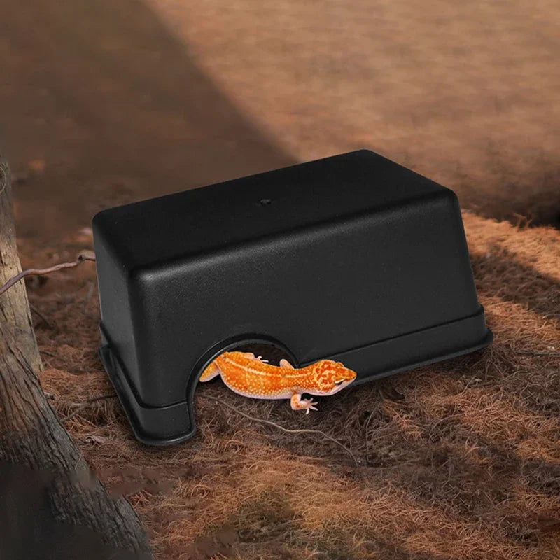 Reptile Hiding Cave Turtle Lizard Snake Hide Rest Cave Reptiles Toys Basking Hide Habitat Aquarium Landscaping Terrarium Decor