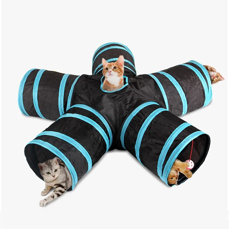 S Shape Pet Cat Tunnel Tube Funny Toys for Cats Foldable Cat Toys Interactive Rabbit Play Games Kitty Tunnel Chat Pet Product