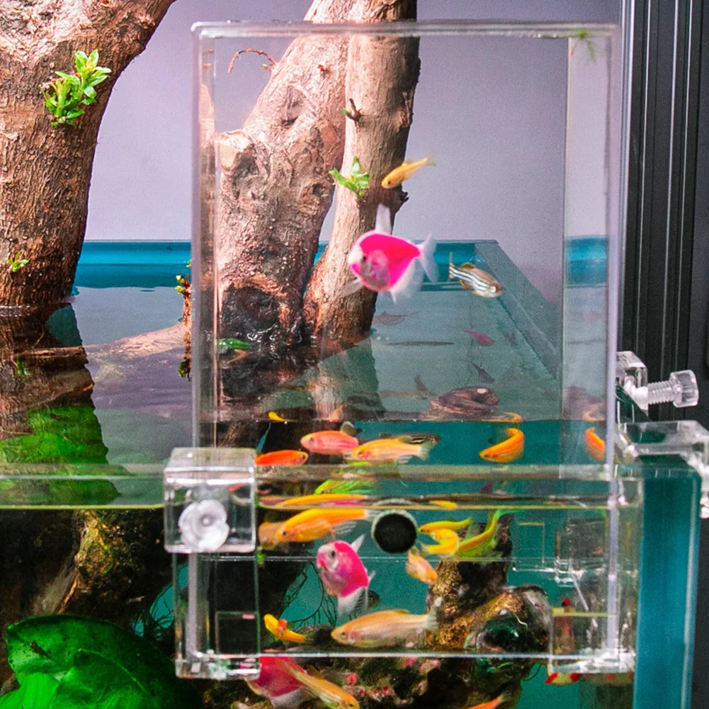 Aquariums Negative Pressure Fish Tank Clear Aerial Aquarium Extender Ecological Landscaping Decoration Fish Tank Bowl Isolation