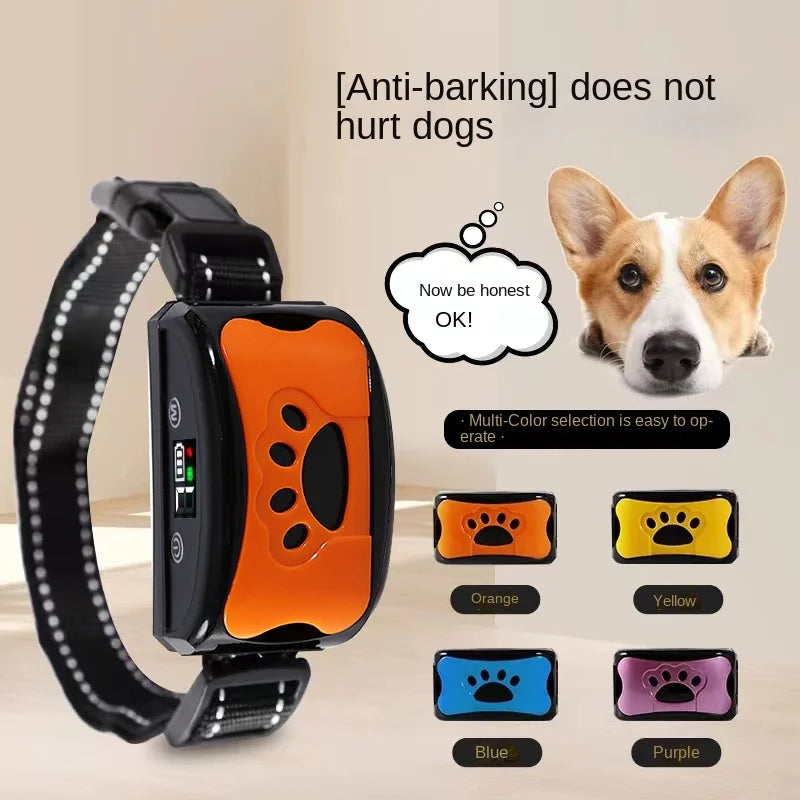 Pet Dog Anti Barking Device USB Electric Ultrasonic Dogs Training Collar Dog Stop Barking Vibration Anti Bark Collar Dropship