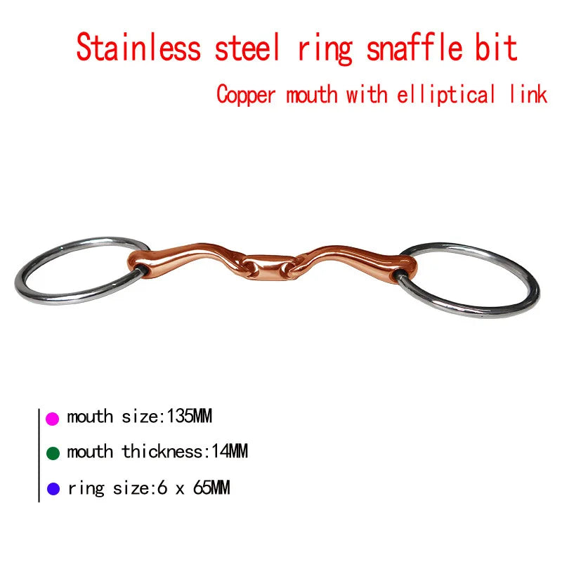New Stainless Steel Horse Snaffle Tacks Equestrian Equestrian Accessories for Horse Training Bit Equipment Equestrian