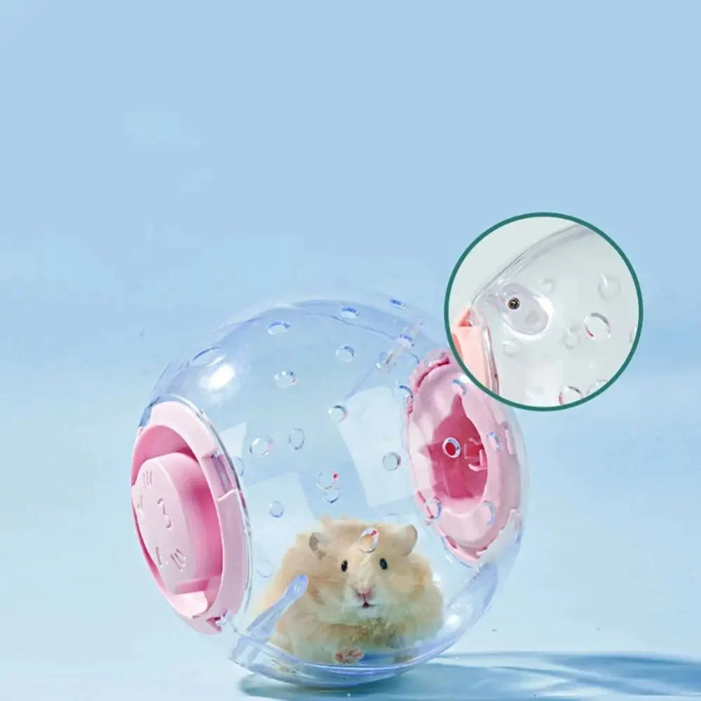 New 14cm/18cm Hamster Exercise Ball Traction Rope Transparent Running Ball Multi Purpose Multi-function Pet Supplies
