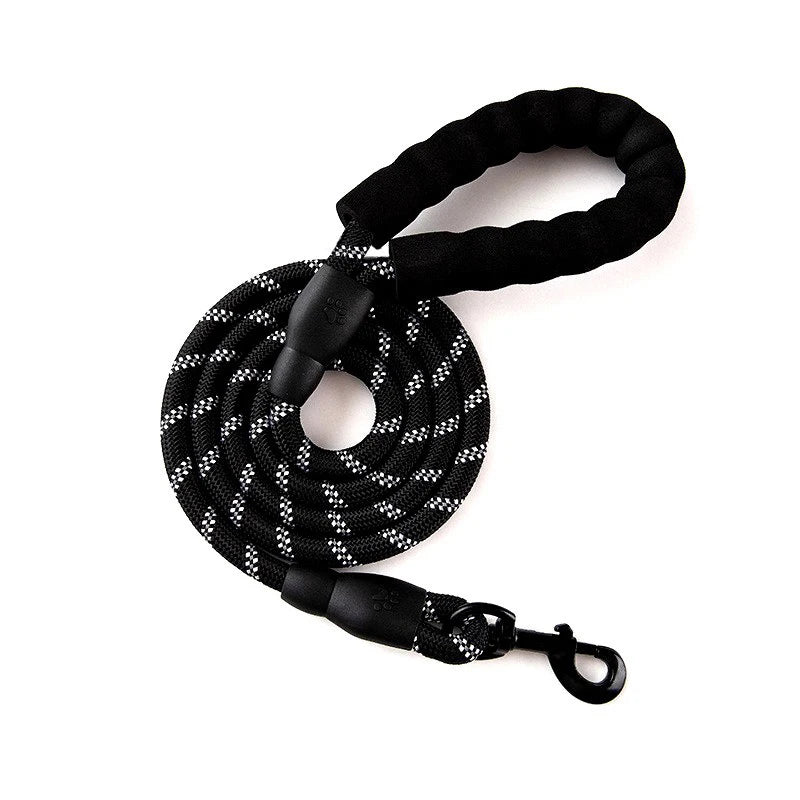 2M Pet Dog Leash with Soft Padded Handle Highly Reflective Dog Rope for Night Walking Suitable for Small Medium and Large Dogs