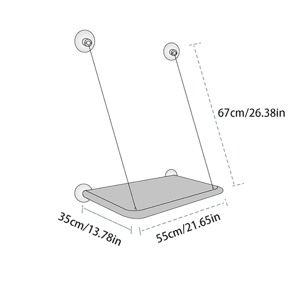 Cat Hammock Bed For Window Sunny Seat Washable And Detachable Suction Cup Shelf Pet Bed Accessories