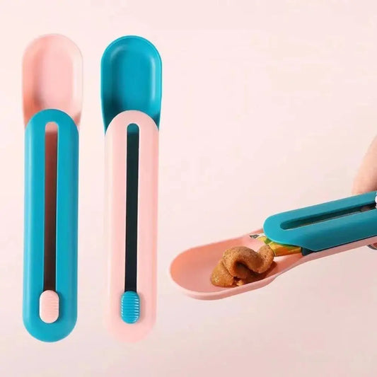 Cat Strip Squeezer Spoon  Feeder  Liquid Snack Spoon Food Feeding Pet Supplies Easy-to-clean  Stick Spoon and  Stick