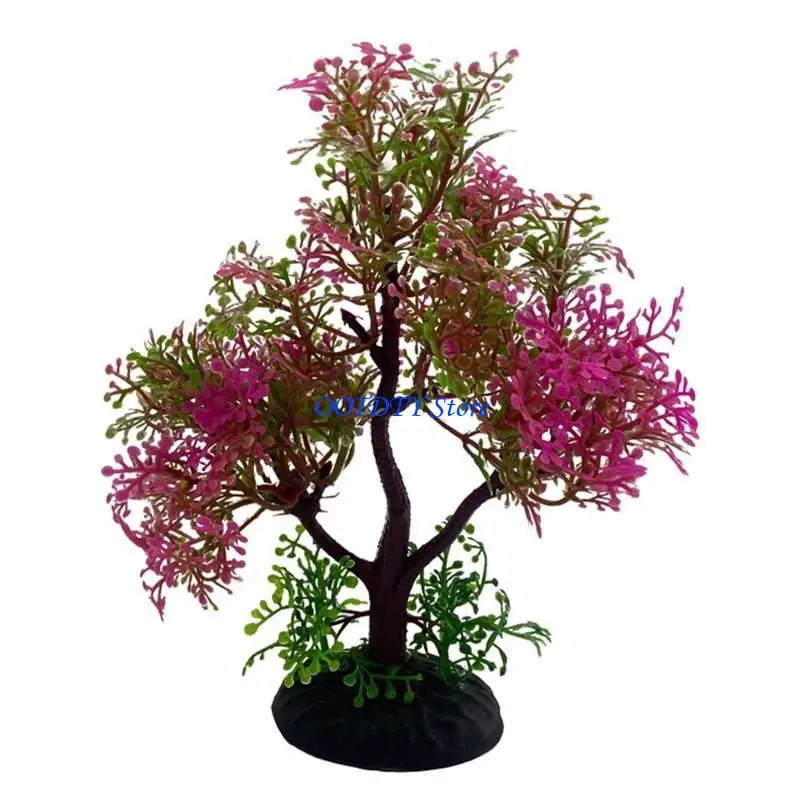 367A Aquarium Plants Artificial Fish for Tank Decorations Underwater Small Tree Plant