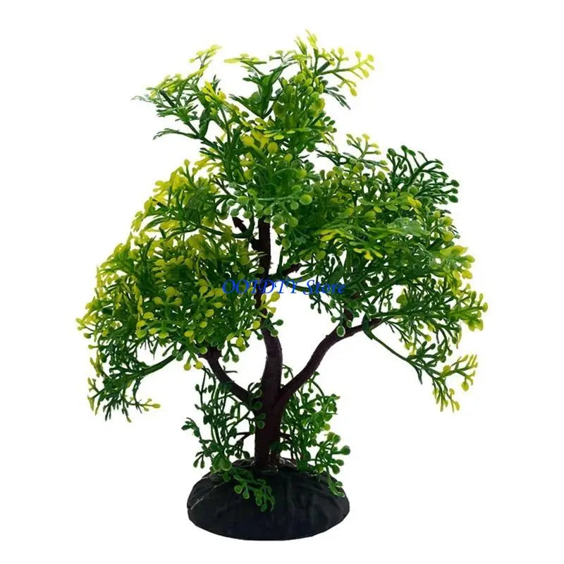 367A Aquarium Plants Artificial Fish for Tank Decorations Underwater Small Tree Plant